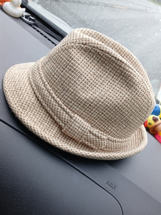 Country Gentleman Other - Beige Textured Country GENTLEMAN  Woven Fedora Hat 7 1/4